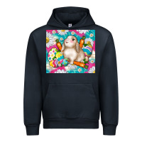 Navy easter day rabbit Urban Hoodie - TumblerDesignByShophia
