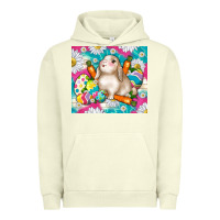 Pigment Pistachio easter day rabbit Urban Hoodie - TumblerDesignByShophia