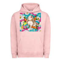 Pigment Salmon easter day rabbit Urban Hoodie - TumblerDesignByShophia