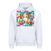 White easter day rabbit Urban Hoodie - TumblerDesignByShophia