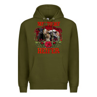 Army Green Not Today Heifer Premium Hoodie - Bettercallsaul