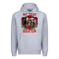 Heather Grey Not Today Heifer Premium Hoodie - Bettercallsaul