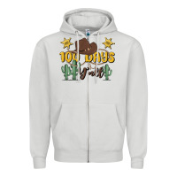 Dove Grey 100 days y'all Zipper Hoodie - MaliasSmallBusiness
