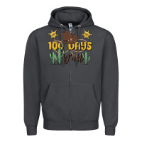 Smoke 100 days y'all Zipper Hoodie - MaliasSmallBusiness