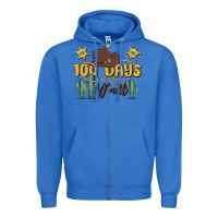 True Royal 100 days y'all Zipper Hoodie - MaliasSmallBusiness