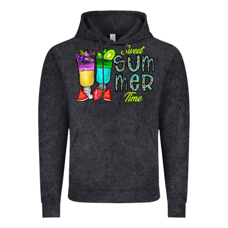 Sweet Summer Time3 Vintage Hoodie by CowhideDigitalArt | Teevron