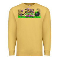 Antique Gold thick thighs and spooky vibes libbey glass Premium Sweatshirt - BundleAndBundleShop
