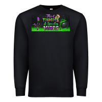 Black thick thighs and spooky vibes libbey glass Premium Sweatshirt - BundleAndBundleShop