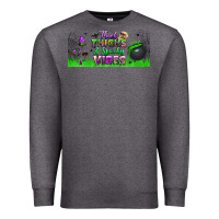 Charcoal Heather thick thighs and spooky vibes libbey glass Premium Sweatshirt - BundleAndBundleShop