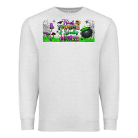 Thick Thighs And Spooky Vibes Libbey Glass Premium Sweatshirt | Teevron