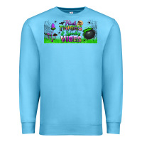 Ocean Blue thick thighs and spooky vibes libbey glass Premium Sweatshirt - BundleAndBundleShop