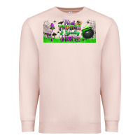 Pale Pink thick thighs and spooky vibes libbey glass Premium Sweatshirt - BundleAndBundleShop