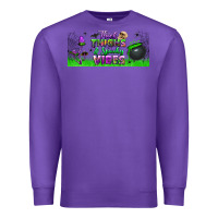 Purple thick thighs and spooky vibes libbey glass Premium Sweatshirt - BundleAndBundleShop