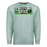 Seafoam thick thighs and spooky vibes libbey glass Premium Sweatshirt - BundleAndBundleShop