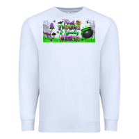 White thick thighs and spooky vibes libbey glass Premium Sweatshirt - BundleAndBundleShop