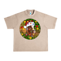 French Oak Christmas horse Urban Heavy Tee - Artiststas