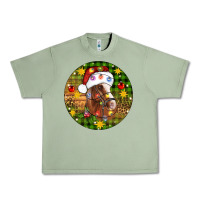 Oil Green Christmas horse Urban Heavy Tee - Artiststas