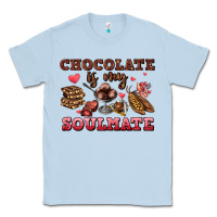 Dusty Blue chocolate is my soulmate Classic Tee - AdoDesignShop