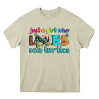 Mossy just a girl who loves sea turtle Heavy Core Tee - Artiststas