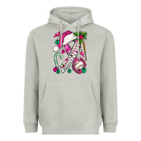 Moon Dust Pink Christmas Breast Cancer Ribbon Baseball Heavyweight Hoodie - BundleAndBundleShop