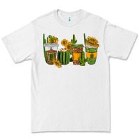 White cactus coffee cups Premium Tee - texasbilliewilder