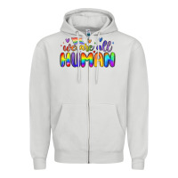 Dove Grey we are all human Zipper Hoodie - MaliasSmallBusiness