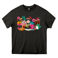 Asphalt But first cafecito y chismecito Heavy Core Tee - RanaPortraitStore
