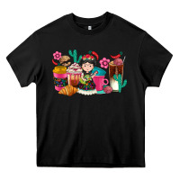 Black But first cafecito y chismecito Heavy Core Tee - RanaPortraitStore