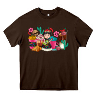 Chocolate Brown But first cafecito y chismecito Heavy Core Tee - RanaPortraitStore