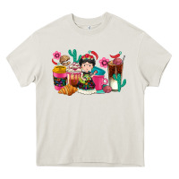 Cream But first cafecito y chismecito Heavy Core Tee - RanaPortraitStore