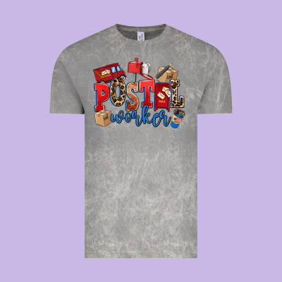 Postal Worker Vintage Tee Designed By Adodesignshop