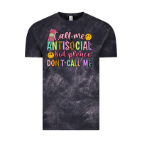 Cloud Black call me antisocial but please don't call me Vintage Tee - Artiststas