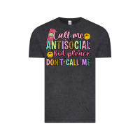 Vintage Black call me antisocial but please don't call me Vintage Tee - Artiststas