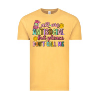 Vintage Mustard call me antisocial but please don't call me Vintage Tee - Artiststas