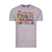 Vintage Zinc call me antisocial but please don't call me Vintage Tee - Artiststas