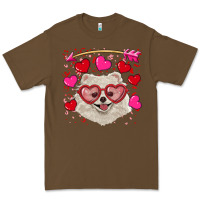 Cacao Valentine's day white pomeranian Premium Tee - RanaPortraitStore
