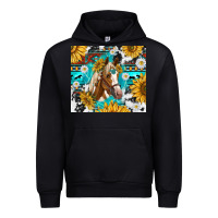 Black cowhide aztec horse Urban Hoodie - TumblerDesignByShophia