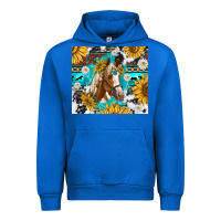 Cobalt cowhide aztec horse Urban Hoodie - TumblerDesignByShophia
