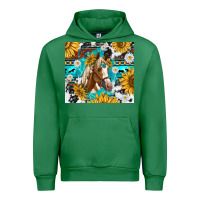 Emerald cowhide aztec horse Urban Hoodie - TumblerDesignByShophia