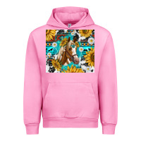Fuchsia Pink cowhide aztec horse Urban Hoodie - TumblerDesignByShophia