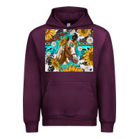 Mauve Wine cowhide aztec horse Urban Hoodie - TumblerDesignByShophia