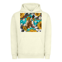 Pigment Pistachio cowhide aztec horse Urban Hoodie - TumblerDesignByShophia