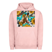 Pigment Salmon cowhide aztec horse Urban Hoodie - TumblerDesignByShophia