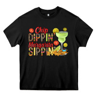 Black Chip dippin' margarita sippin' Heavy Core Tee - RanaPortraitStore