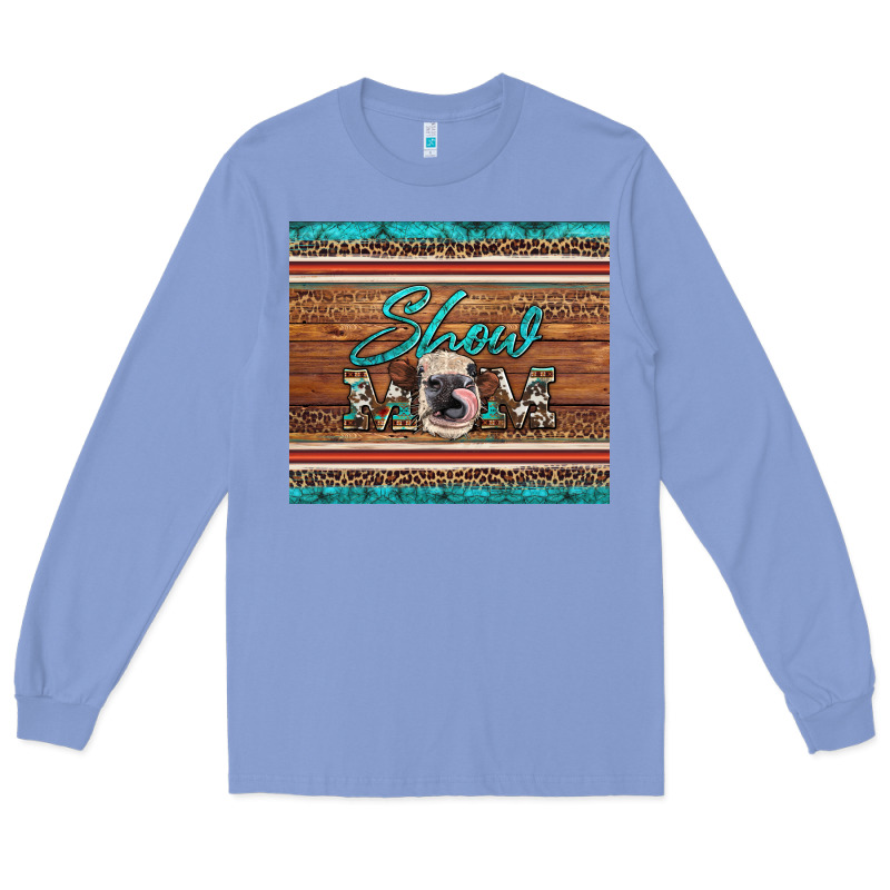 Show Mom Aztec Cowhide Leopard Heifer Long Sleeve Tee by Artiststas | Teevron