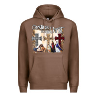 Chestnut Christmas Begins With Christ Premium Hoodie - Bettercallsaul