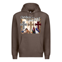 Coffee Christmas Begins With Christ Premium Hoodie - Bettercallsaul