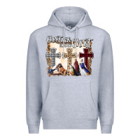 Heather Grey Christmas Begins With Christ Premium Hoodie - Bettercallsaul
