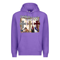 Purple Christmas Begins With Christ Premium Hoodie - Bettercallsaul
