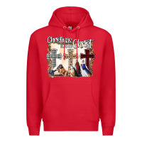 Red Christmas Begins With Christ Premium Hoodie - Bettercallsaul